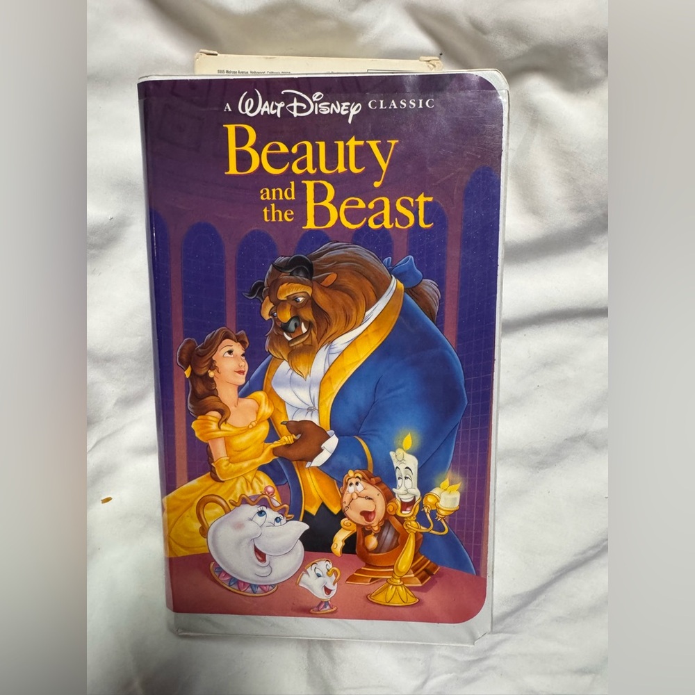 Disney Beauty and the Beast black diamond edition VHS clam case